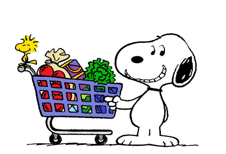 Snoopy and Woodstock Going Grocery Shopping  Snoopy love Snoopy cartoon  Snoopy pictures