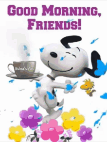 Snoopy GIFs  Tenor  Good morning happy monday Good