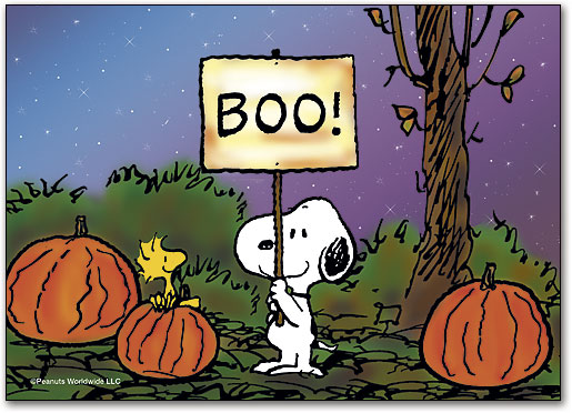 Snoopy39s Boo Halloween Postcard  SmartPractice Chiropractic
