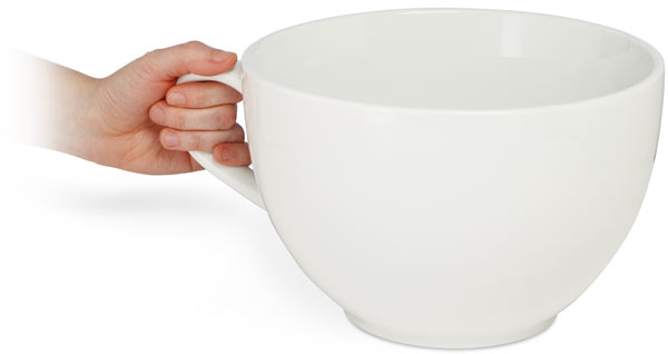 Giant Coffee Cup Holds 20 Cups -
