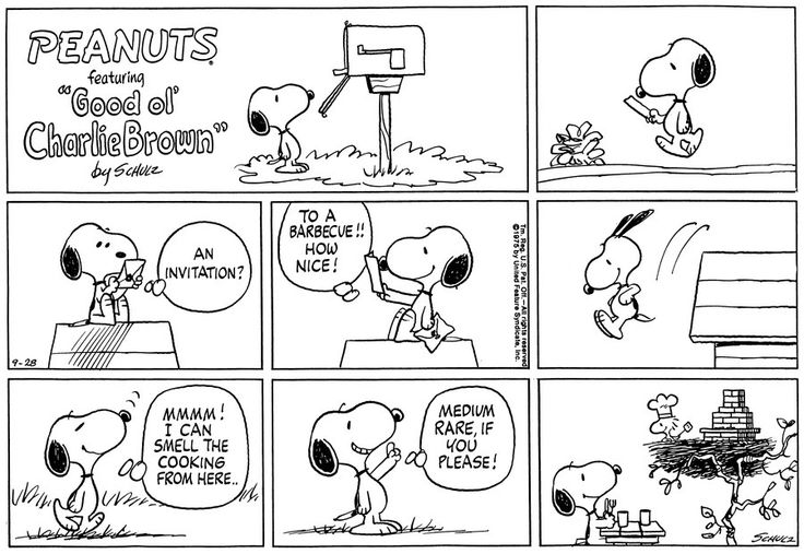 Pig Out On These Comics For National BBQ Month  GoComicscom  Snoopy  funny Snoopy love Snoopy comics