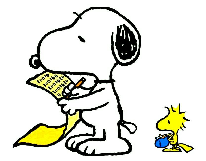 Shopping list  Snoopy and woodstock Charlie brown and snoopy Snoopy