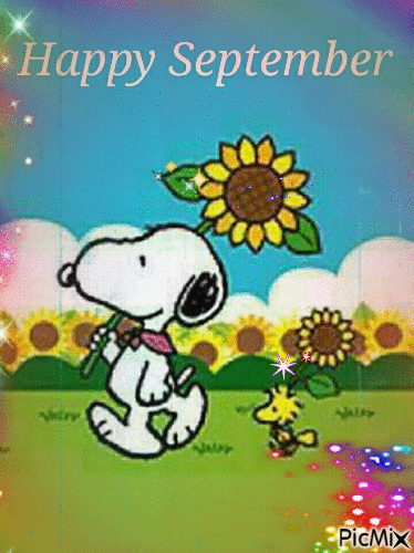 Snoopy - Woodstock Happy September Gif Pictures Photos and Images for  Facebook Tumblr Pinterest and Twitter