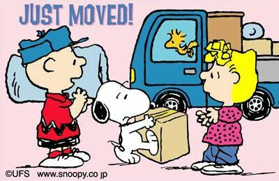 Snoopys Moving Day  Snoopy cartoon Snoopy love Peanuts snoopy woodstock