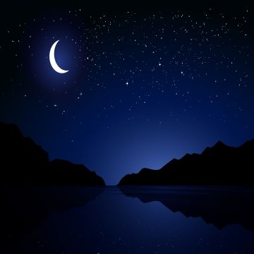 Beautiful Starry Moon Sky At Night  Night sky moon Starry night sky Night  landscape