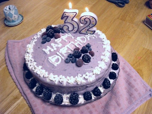 24 Pretty Image of 32 Birthday Cake  Buttercream birthday cake Cool birthday  cakes Vanilla birthday cake