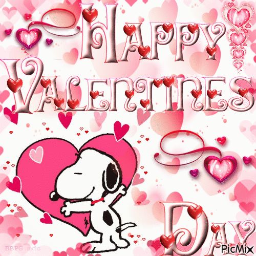 Snoopy Hug Valentines Day  Happy valentines day gif Snoopy valentine Valentines  day card sayings