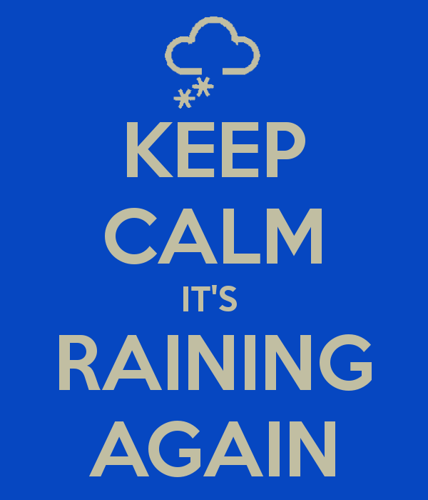 It39s raining again  Calm Keep calm Keep calm artwork