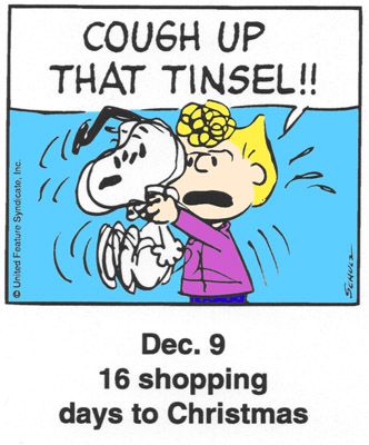 Christmas countdown panel  Snoopy cartoon Snoopy christmas Snoopy funny