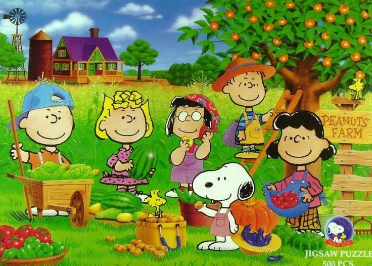 Snoopy Woodstock and Friends on Farm At Harvest Time  Snoopy pictures  Charlie brown and snoopy Snoopy and woodstock