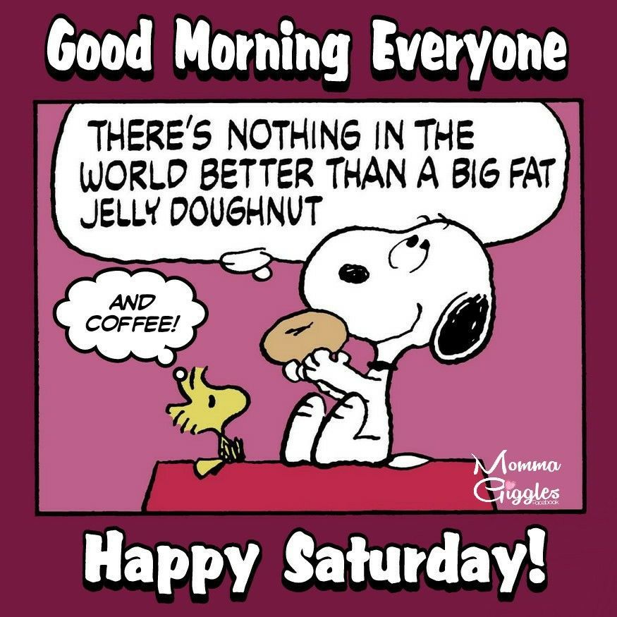 Snoopy  Woodstock Good Morning Everyone Happy Saturday