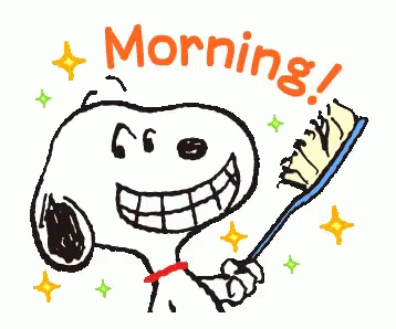 Snoopy Morning GIF - Snoopy Morning BrushYourTeeth - Discover amp Share GIFs   Snoopy funny Good morning snoopy Snoopy dance