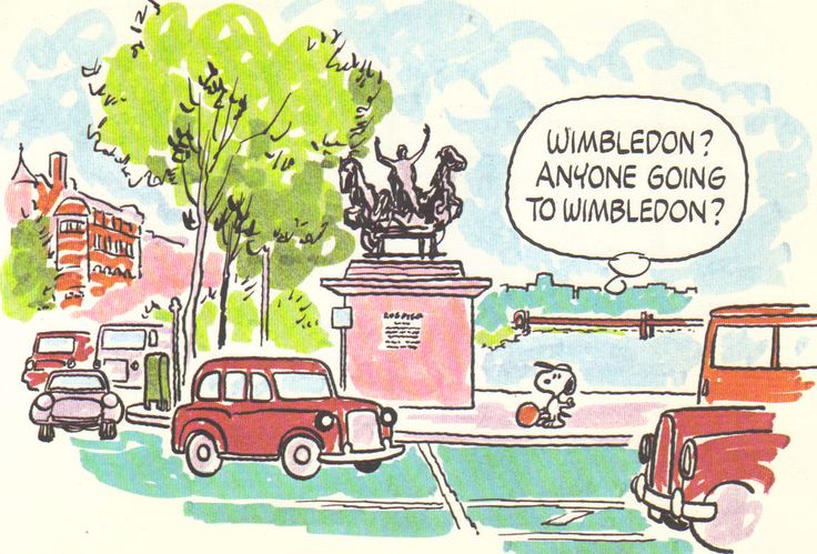 Snoopy is going to Wimbledon to play some tennis We need to turn on our  telly to connect with the tennis there So follow   Play tennis Wimbledon  Snoopy love
