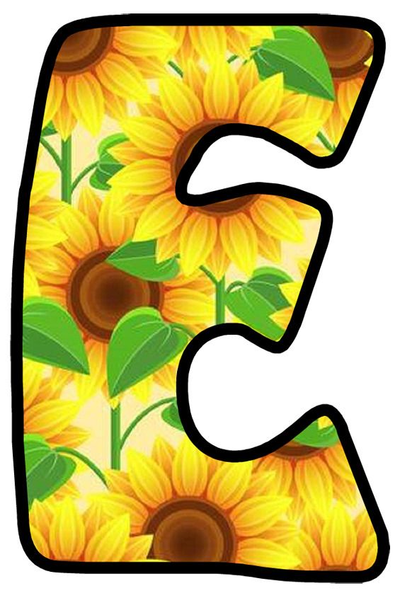 Buchstabe - Letter E  Fall scrapbook Decorative letters Reading art