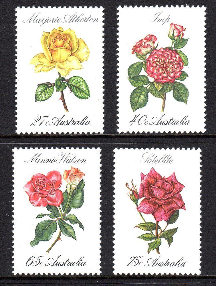 1982 Australia - Roses - Complete Set of 4 MNH - Picture 1 of 2