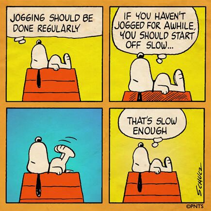 Fitness  Snoopy cartoon Snoopy quotes Snoopy comics