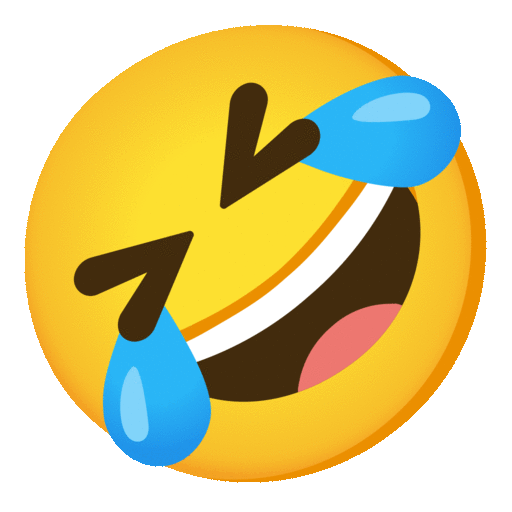 Rolling on the Floor Laughing on Noto Color Emoji Animated