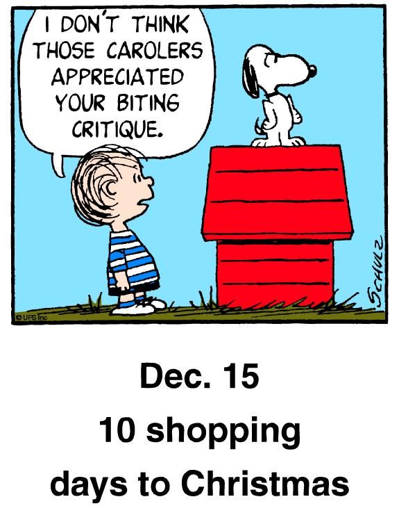 2007 classic countdown panel  Snoopy christmas Snoopy cartoon Snoopy love