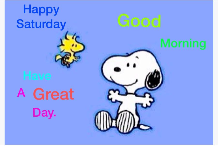 Happy Saturday Good morning Have a great day Snoopy and Woodstock   Snoopy funny Snoopy pictures Good morning snoopy