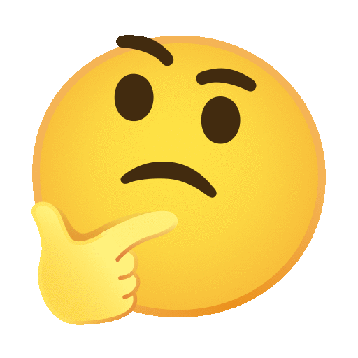 Thinking Face on Noto Color Emoji Animated