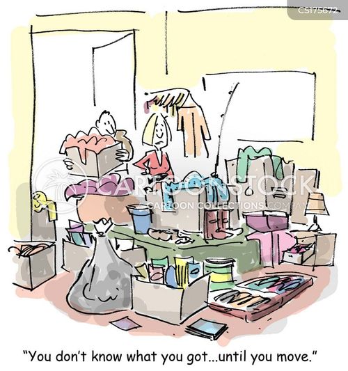 Image result for lady packing for moving home images