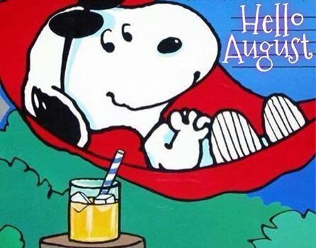Relaxing Snoopy Hello August august hello august august quotes august  images hello august images august pics  Snoopy love Snoopy Snoopy  pictures