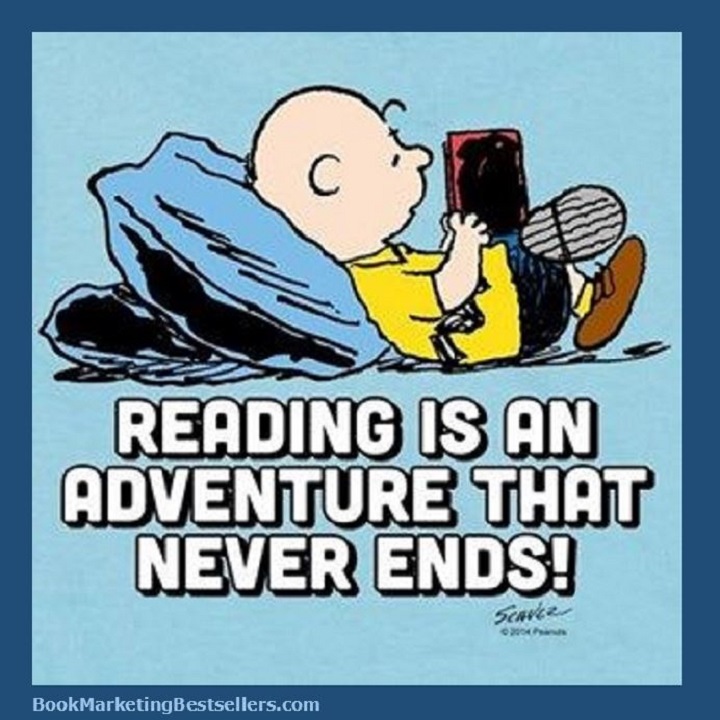Charlie Brown Says Reading Is an Adventure That Never Ends  Book  Marketing Bestsellers