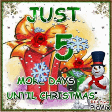 5 Days Until Christmas GIFs  Tenor