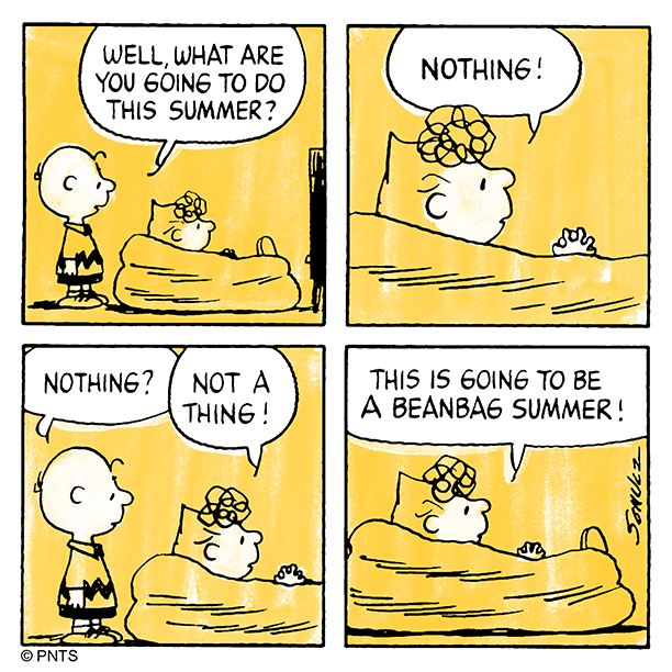 PEANUTS on Twitter Planning a beanbag kind of Summer  httpstcoSsCVgmhJrq  Twitter