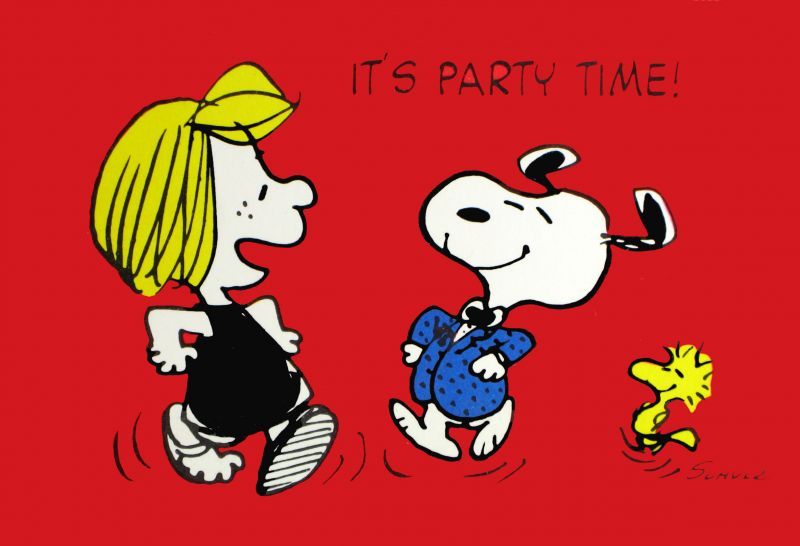 Its party time  Snoopy party Snoopy love Snoopy