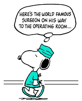 Snoopy as The World Famous Surgeon  Snoopy quotes Snoopy images Snoopy  funny