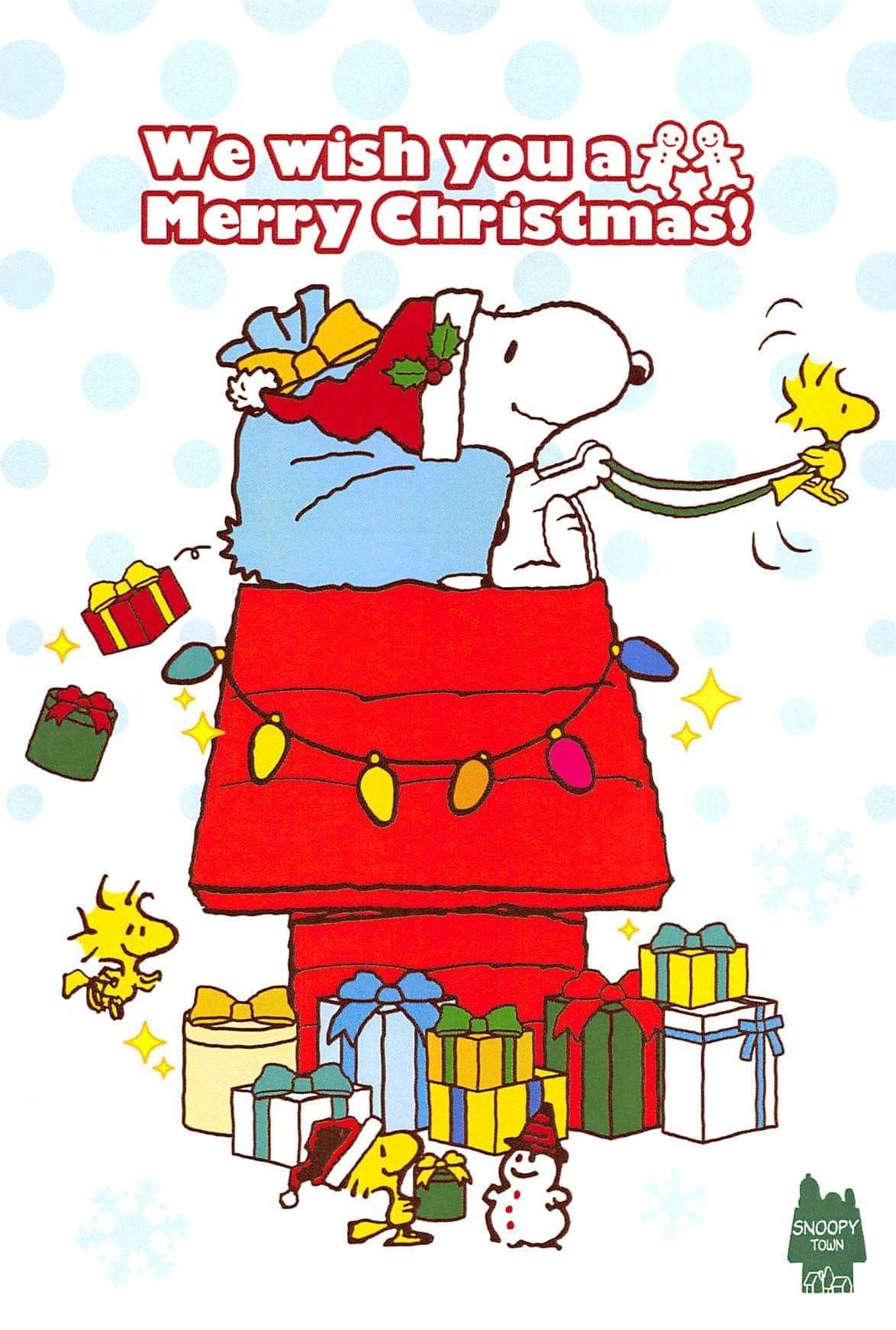 Snoopy wish you a Merry Christmas  Snoopy Snoopy christmas