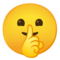 Shushing Face on Google Noto Color Emoji