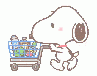 Snoopy Grocery GIF - Snoopy Grocery - Discover  Share GIFs