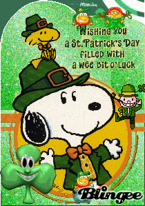 Snoopy And Woodstock St Patricks Day  Snoopy and woodstock Snoopy  Snoopy cartoon