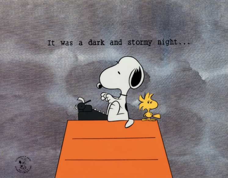 dark-and-stormy-night-snoopy-and-woodstock-peanuts-serigraph-cel