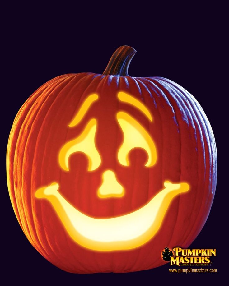 free pumpkin design downloads  Smiley from Pumpkin Masters This pattern  is free   Holiday st   Cute pumpkin carving Pumpkin carving  Pumpkin masters