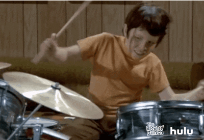 Image result for little boy playing drums gif