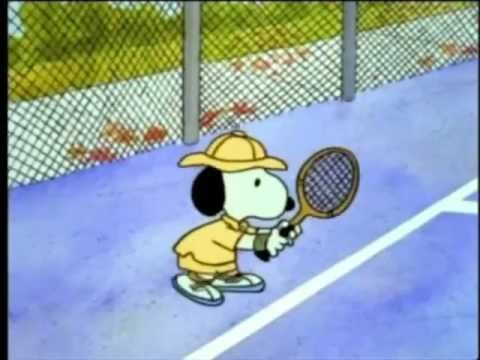 snoopy playing tennis  Snoopy Snoopy pictures Snoopy comics