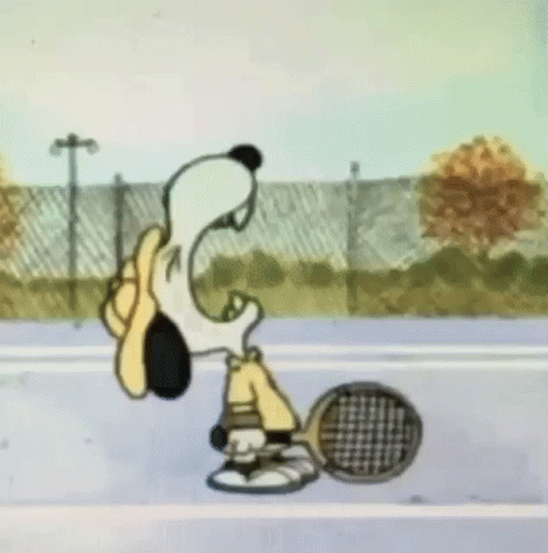 Tennis Temper Tantrum GIF - Tennis Temper Tantrum Snoopy
