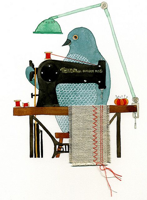 Image result for pigeon sewing  images