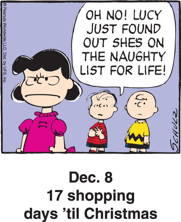 Dec 8 - This is a classic countdown panel from 2004  Snoopy cartoon  Snoopy pictures Snoopy love