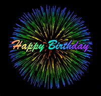 Happy Birthday Rainbow GIF by Justin - Find  Share on GIPHY
