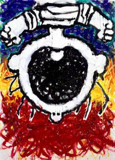 The Upside Down Scream  Tom Everhart  Snoopy comics Charlie brown peanuts  Snoopy