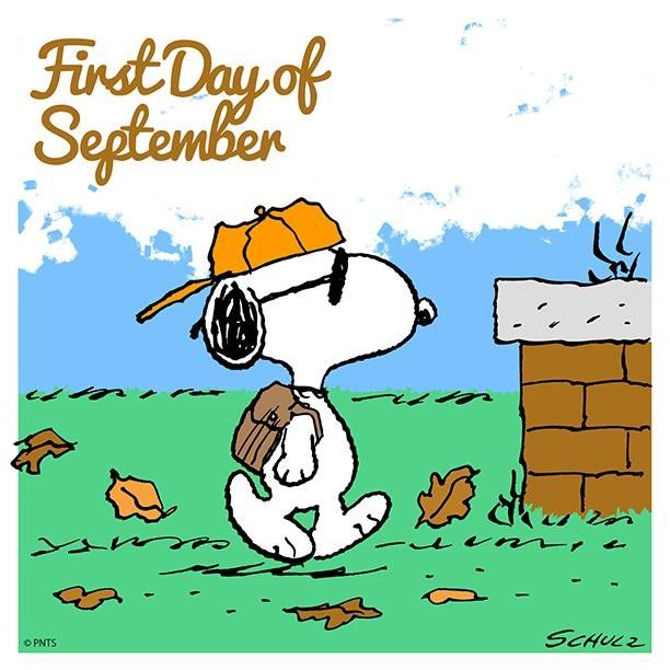 Hi September  Snoopy Snoopy pictures Snoopy quotes