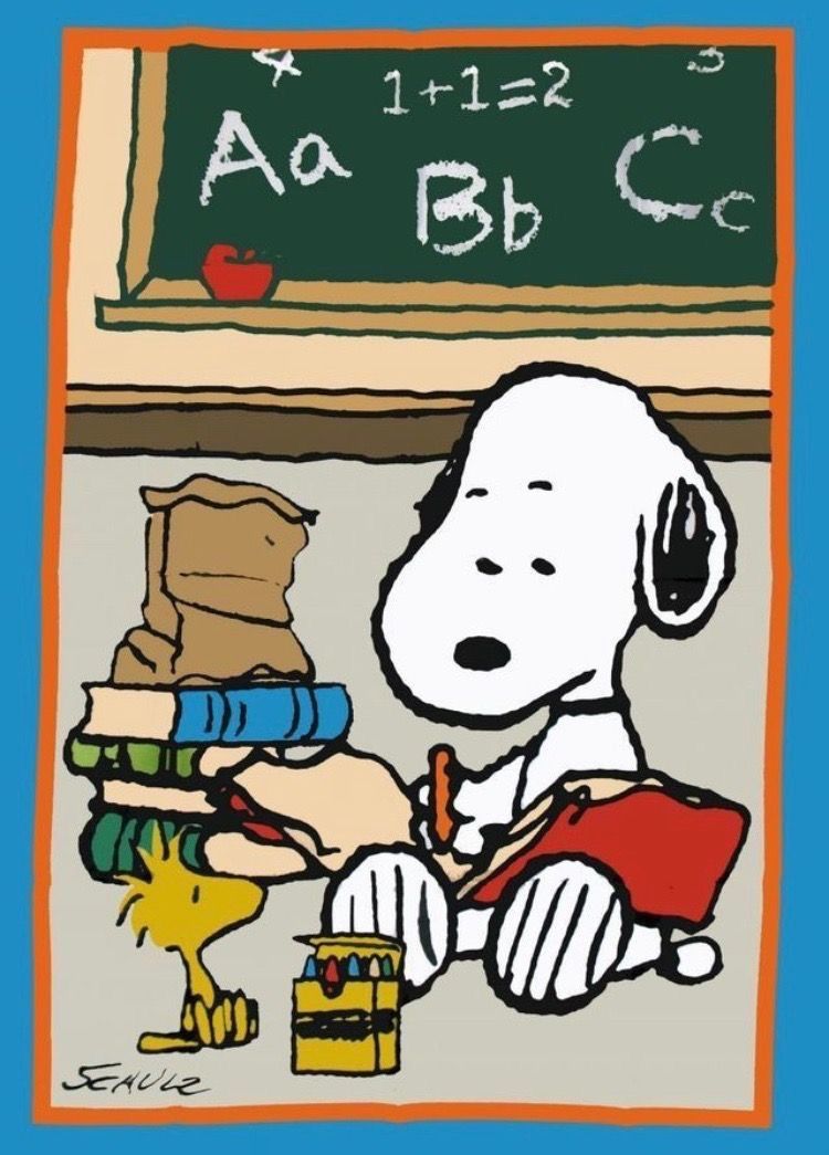 Pin by Shelly on Snoopy  friends  Snoopy school Snoopy  cartoon Snoopy classroom