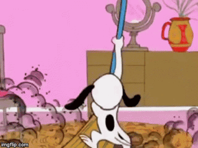 Snoopy Cleaning GIF - Tenor GIF Keyboard - Bring Personality
