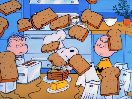 Snoopy making breakfast  Charlie brown thanksgiving Charlie brown and  snoopy Snoopy