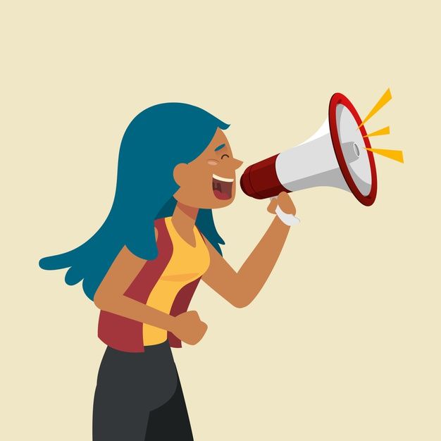 Download Woman Screaming With A Megaphone for free  Retro cartoons  Illustration story Cartoon posters