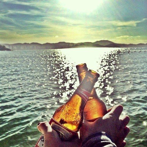 cheers photography summer alcohol sunset beach cool beer  Summer Summer  of love Summertime